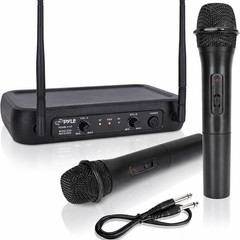 Pyle PDWM2135 VHF Fixed Frequency Wireless Microphone System +Adjustable Volume