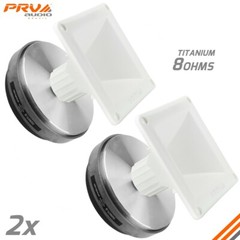 2x PRV Audio D280Ti-S 1″ Titanium PRO Driver 160 Watts 8 Ohms + WG11-25 Wht Horn
