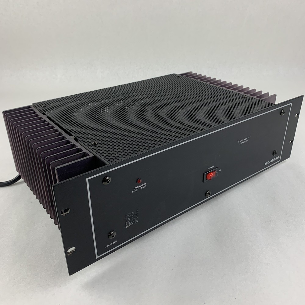 Bogen HTA250A Power Amplifier 250W 70V 25V Tested Works W/ Hum