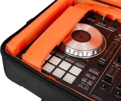 Gator Club Series DJ Backpack with Adjustable Interior and Bright Orange Lining