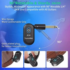 5V 2.4GHz Guitar Wireless System for Electric Guitar Bass Violin Rechargeable