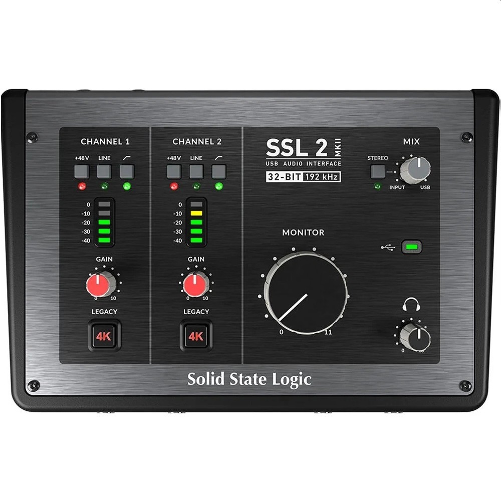 SOLID STATE LOGIC SSL 2 MKII Desktop 2-in/2-out USB-C Audio Interface & Software