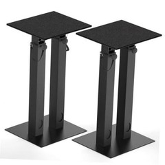 Universal Speaker Stand Pair Double Tubes Heavy Duty 10.6L x 9.1W x 29.3H inch