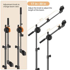 Mic Stand,6 In 1 Microphone Stand Floor Boom Mic Stand, Support Boom Goosenec…