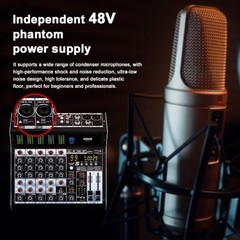BOMGE 6 Channel Audio Mixer 99 DSP Bluetooth USB