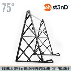 UNIVERSAL STAND for 9U 84HP EURORACK CASES – 75° – 75L380F60