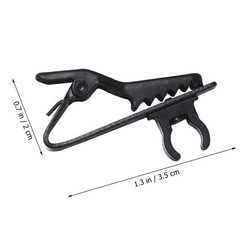 10Pcs Reusable Black Mic Clips Lapel Lavalier for Voice Recording and Video Chat
