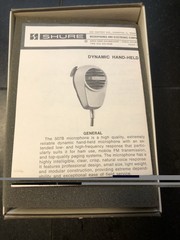 SHURE MICROPHONE MODEL 507B DYNAMIC HAND HELD PAGING MICROPHONE NEW OLD STOCK