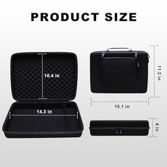 Hard Case for 12-Channel Mixer, Travel Carrying Bag, Protective Storage Case