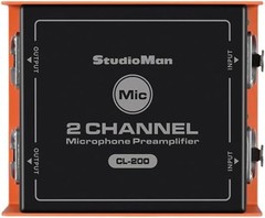 2-CH XLR Preamp for Dynamic Microphones,25dB Gain, Low-Noise Amplifier,Compac…