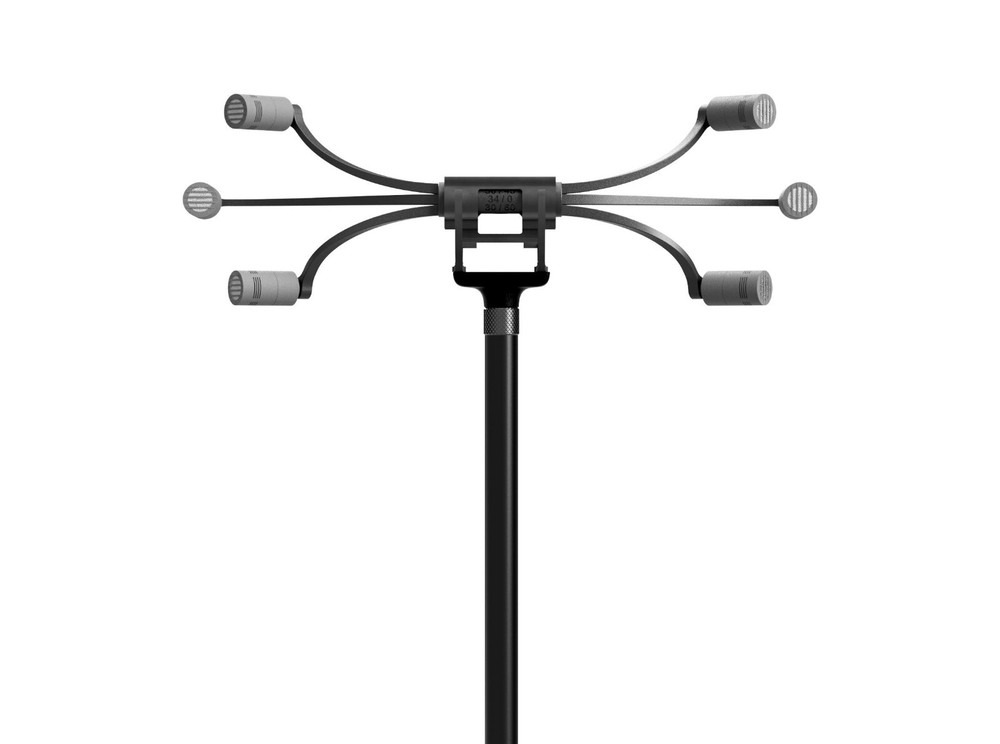 Custom microphone mount for Schoeps capsules with Schoeps active connectors