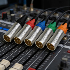 20x XLR 3Pin Male Female Socket Nickel-Plated Housing,Color Flexible Combination