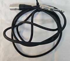 RHC Low Noise 6′ Instrument or Microphone 1/4″ to Male XLR Cable 6 foot GREAT