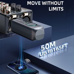 LEKATO 1PCS XLR Wireless Receiver Stereo System Adapter For Audio Mixer Speaker