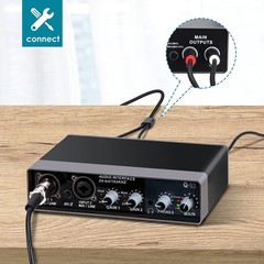 YOUSHARES USB Audio Interface for Recording Music, AudioBox Mic Preamps 48v 2 Ch
