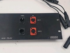 Whirlwind 3u Input xlr male female amplifier mixer patch panel 3u hinged