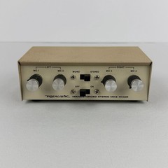Realistic Transistorized Stereo Microphone Mixer Model 33-290 With 4 Inputs