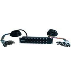 XLR TRS Rack Splitter Snake Cable – 16, 24, 32 Channel – 15′ + 15′ or 15′ + 30′