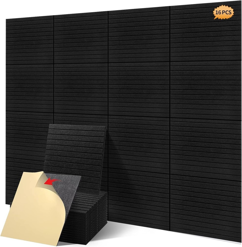 16 Pcs Pro Grade Soundproof Wall Panels,Acoustic Panels,Premium Sound Panels,…