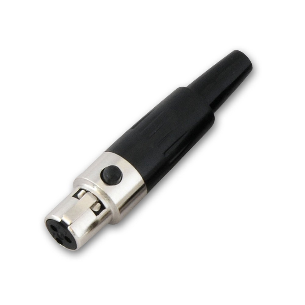 50,Audio Connector End Mini XLR Female Panel Mount for Microphone Cable