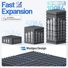12 Pack Sound Proof Foam Panels For Walls 3”x12”x12” Self 3 Inch 12 Pack Black