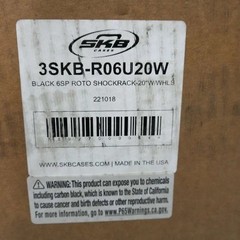 NEW in Box SKB Roto-Molded Rolling Shock Rack Case, 20 inch Deep -3SKB-R06U20W