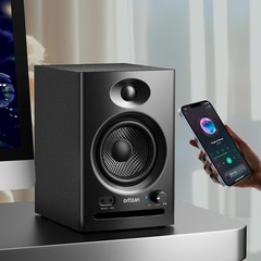 Dynamic C7 Studio Monitors – 3.5-inch Woofer with Wireless Versatility – Black