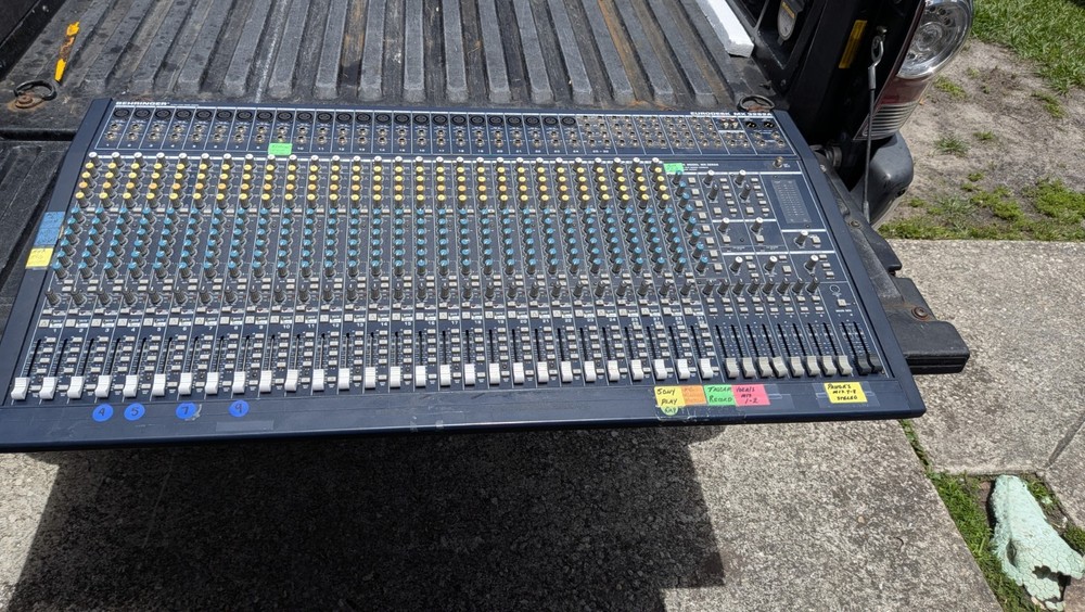 MX3282A Behringer Eurodesk 32-Channel 8-Bus Mixer Console Untested No Power Sup