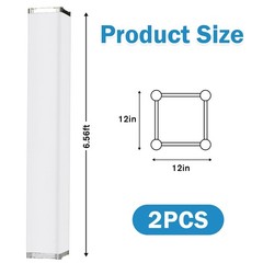 2PCS Thick White Truss Cover – High Elasticity Scrim Sleeve for Medium, white