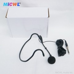 3.5mm 6.5mm Cardioid Dynamic Headset HeadWear Headset Microphone with 5m Cable