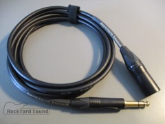 Canare L-4E6S Star Quad | 1.5 FT | Gold Male XLR to TRS Balanced Interconnect
