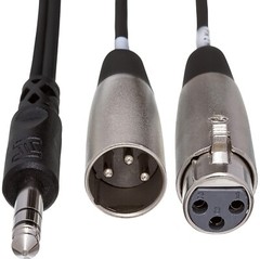 Hosa SRC-203 1/4″ TRS to XLR3M and XLR3F 3 Meter Insert Cable