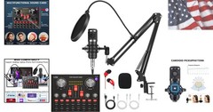 Podcasting Equipment Bundle, BM-800 Studio Kit with Voice Converter for Gamer…