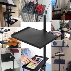 Modern Clamp-On Tray for Microphone Stands – Organize Music Sheets & Accessories