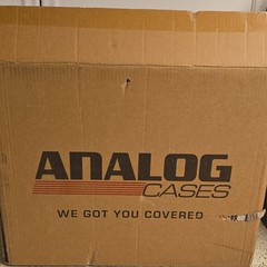 Analog Cases Black Hard Equipment Case w/ Foam Padding & Carry Handle.
