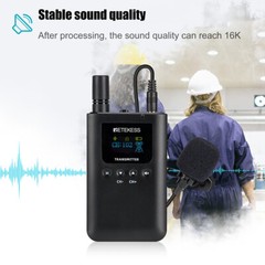 TR510 FM Broadcast Transmitter Bluetooth Mono Mic Station for Church Parking Lot