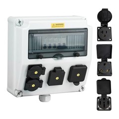JINDOUZI RV Power Outlet Box, RV Power Outlet 20A、30A、50A-Power Outlet Panel