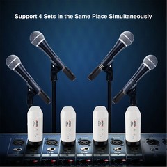 Aroma Microphone Transmitter Receiver 5.8GHz Plug On XLR Rechargeable Battery