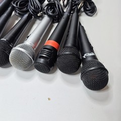 Lot of 15 Wired Microphones – Various Models & Colors, Used