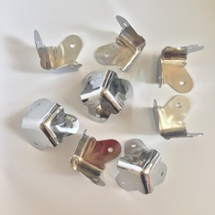 8-Chrome 3-Leg Metal Corner For Speaker Cabinet, Amp Case, Home Furniture & DJ