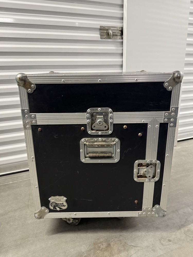 Road Ready Rack Mixer Top, 10u Rack Lower Equipment Case w/ Locking Casters