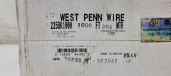 (1000FT) West Penn 25225B 2C 16 AWG Copper Unshielded Speaker Audio Cable Plenum