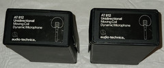 Audio-Technica A-T 812 Unidirectional Moving Coil Dynamic Microphone Pair Japan