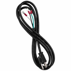 6 ft. AC Power Cord to Spade Lugs Black 18/3