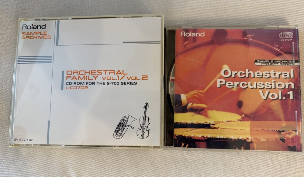 Roland CD-Rom Orchestral Family Vol 1 & 2/Orchestral Percussion Vol. 1
