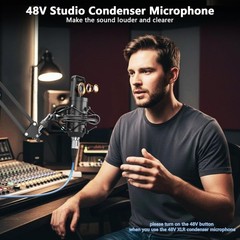 RS2i2 Podcast Equipment Bundle Audio Interface Mixer 48V Mic 8GB Recorder – NIB
