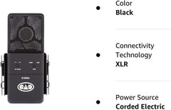 CAD Audio E100SX Large Diaphragm Supercardioid Condenser Microphone, Black