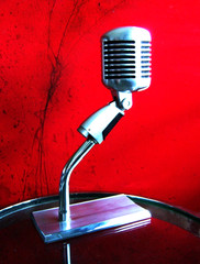 Vintage 1960’s Shure 55S dynamic cardioid microphone w Ampex stand 55 DISPLAY