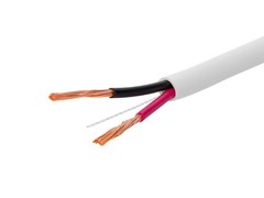 Monoprice Speaker Wire, CL2 Rated, 2-Conductor, 12AWG, 100ft, White