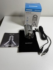 Samson Meteor Mic USB Studio Condenser Microphone Chrome w/ Box Cable Podcasting